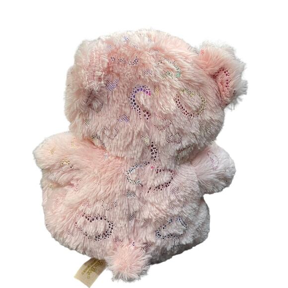 Dan Dee Plush Teddy Bear Hearts Ribbon Stuffed Animal Love Nursery Shower 8" - Picture 5 of 10